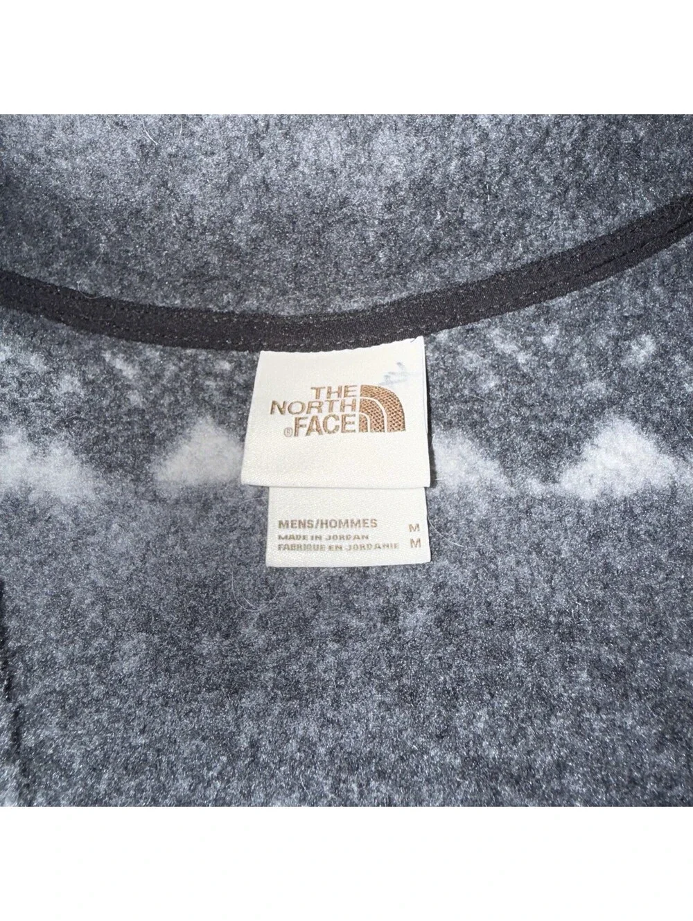 The North Face Men's Gordon Lyons 1/4 Zip Pullover Size M Black Landscape Print